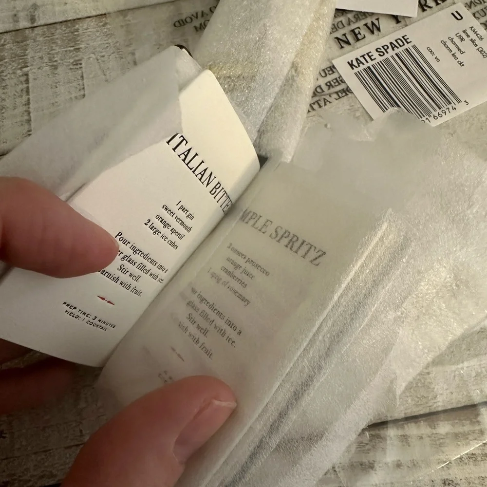 Nwt Kate spade cocktails recipe book bag charm - Picture 4 of 11